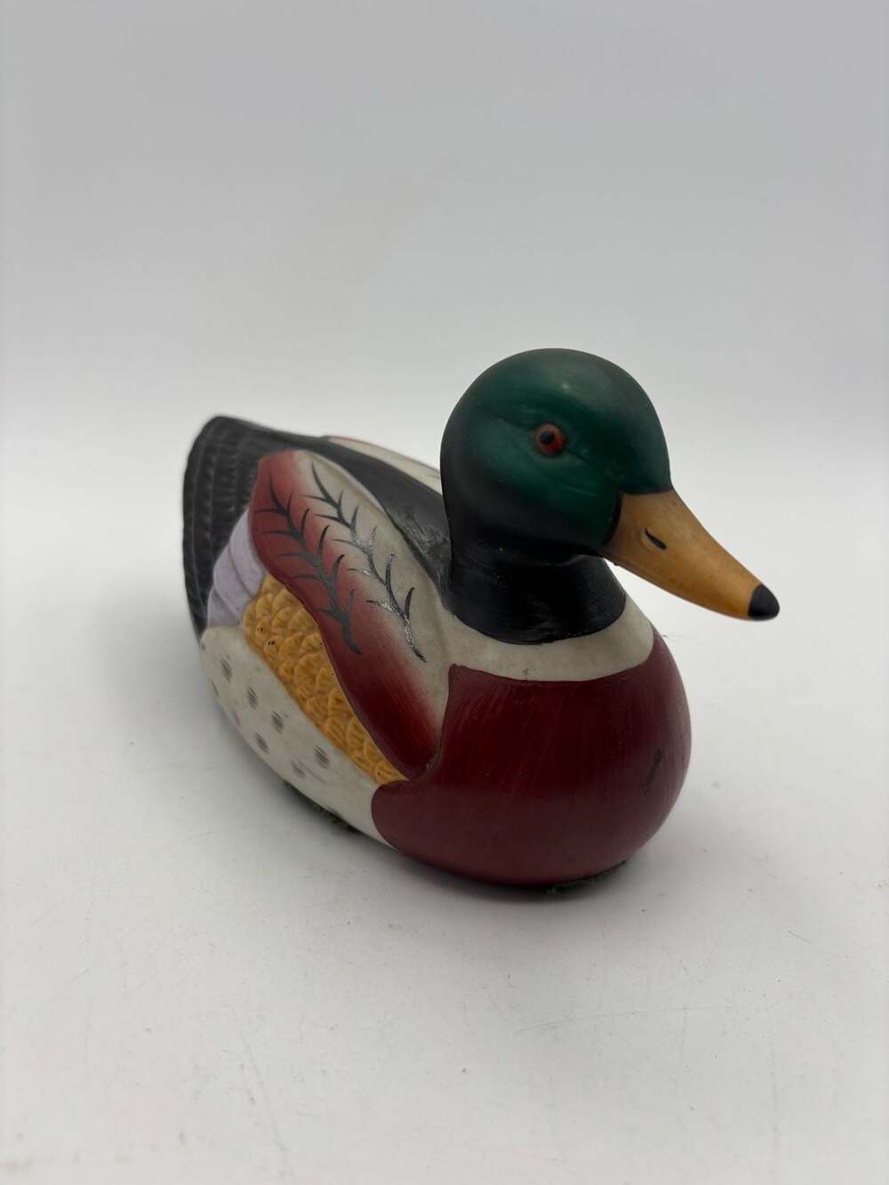 Vintage Jasco Ceramic Mallard Duck Figurine Decoy